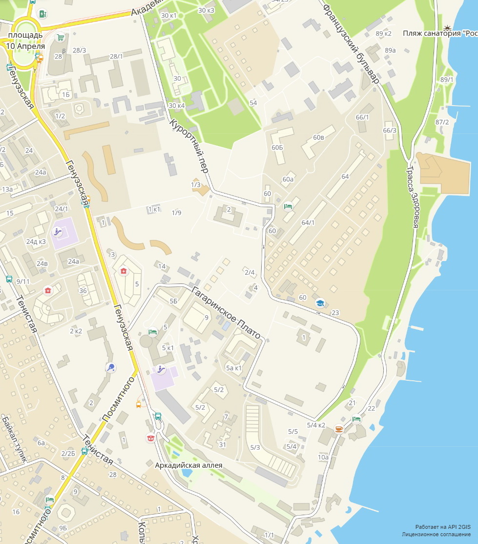 І навіть схема міста в популярному довіднику ДубльГіс показує зелену зону на Гагарінському плато лише на території міжрейсова бази моряків - все інше вже так чи інакше забудовано або буде забудовано