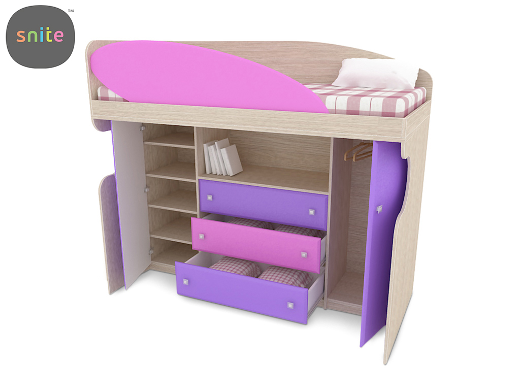 Модель ліжка «спальне місце над шафою»