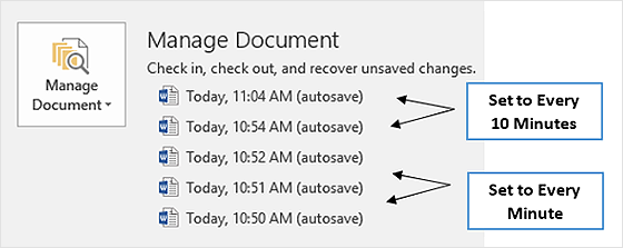 Якщо ви хочете змінити частоту, з якою офісні додатки автоматично зберігають відновлювану копію вашого документа, виконайте наступні дії